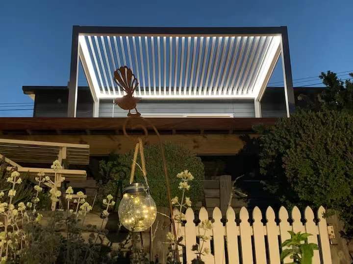 Pergola With Led light-- Motor Drive