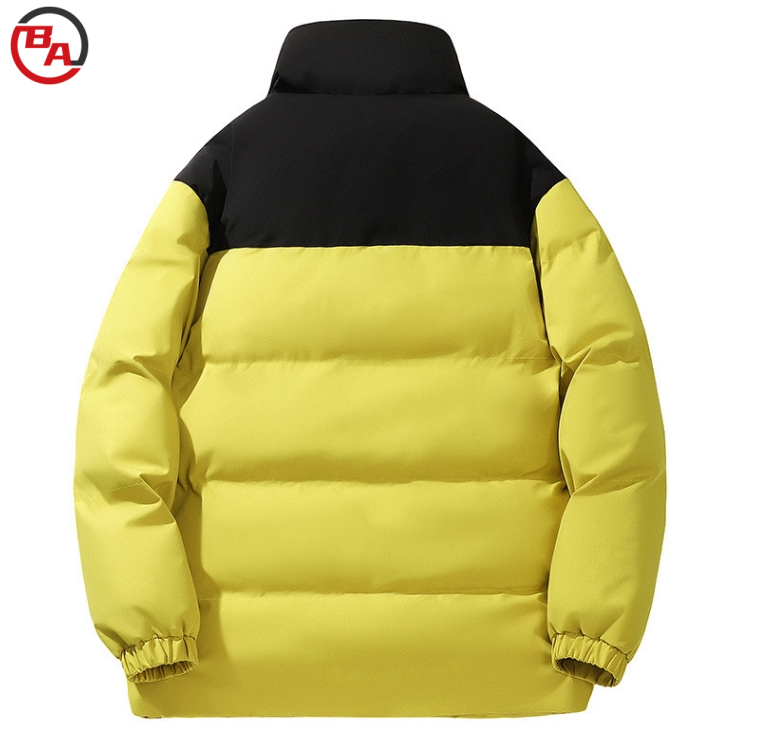 ApparelCustomSupplierWinterLooseBomberCollarWarmerColorMatchingJacketForMen1