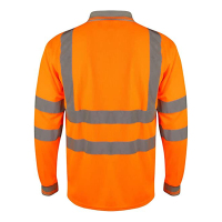 Mens-Hi-Vis-High-Visibility-Reflective-Tape-Safety-Polo-Contrast-Long-Sleeve-Workwear-Visibility-Tee-Tshirt-Top-5