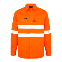 Hi-Vis-Long-Sleeve-150g-Safety-Work-Shirt-reflective-Tape-Cool-Vents-2