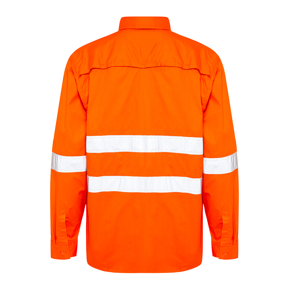 Hi-Vis-Long-Sleeve-150g-Safety-Work-Shirt-reflective-Tape-Cool-Vents-4