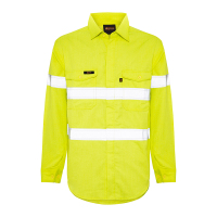 Hi-Vis-Long-Sleeve-150g-Safety-Work-Shirt-reflective-Tape-Cool-Vents-5