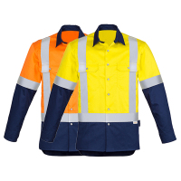 Mens-Hi-Vis-Spliced-Industrial-Shirt-Shoulder-Taped-4