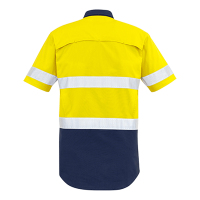 Hi-Vis-Shirts-Tape-Safety-Work-Shirt-Cotton-Drill-Vent-Light-Short-Sleeve-3