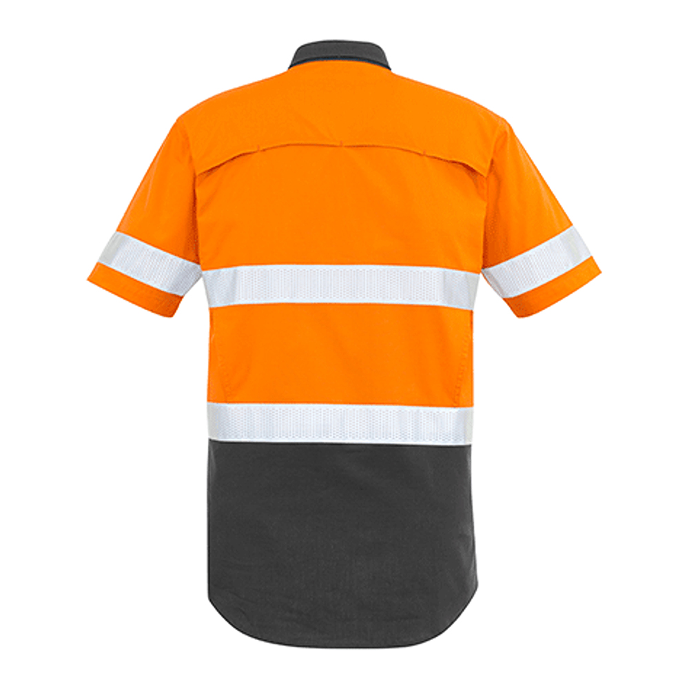 Hi-Vis-Shirts-Tape-Safety-Work-Shirt-Cotton-Drill-Vent-Light-Short-Sleeve-6