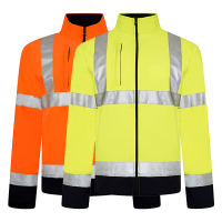 Hi-Vis-Viz-Visibility-Two-Tone-Zipped-Zip-Softshell-Light-Weight-Fleece-Zip-Jacket-1