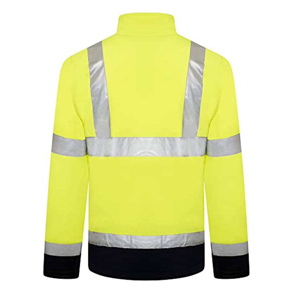 Hi-Vis-Viz-Visibility-Two-Tone-Zipped-Zip-Softshell-Light-Weight-Fleece-Zip-Jacket-2