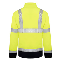 Hi-Vis-Viz-Visibility-Two-Tone-Zipped-Zip-Softshell-Light-Weight-Fleece-Zip-Jacket-2