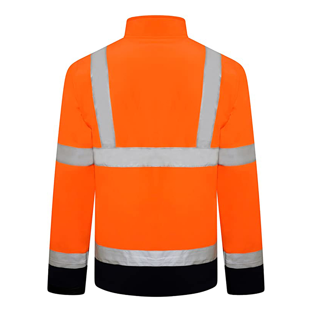 Hi-Vis-Viz-Visibility-Two-Tone-Zipped-Zip-Softshell-Light-Weight-Fleece-Zip-Jacket-3