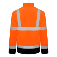 Hi-Vis-Viz-Visibility-Two-Tone-Zipped-Zip-Softshell-Light-Weight-Fleece-Zip-Jacket-3