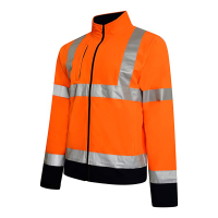 Hi-Vis-Viz-Visibility-Two-Tone-Zipped-Zip-Softshell-Light-Weight-Fleece-Zip-Jacket-4