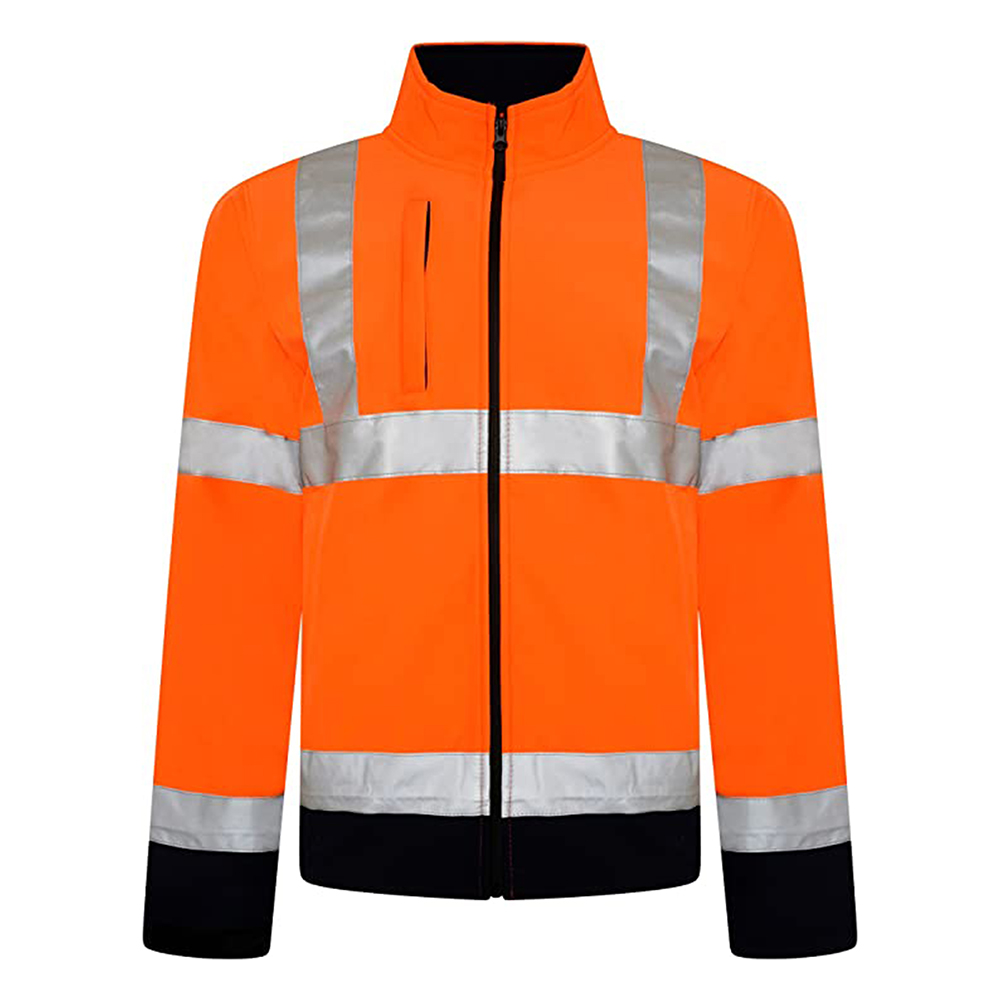 Hi-Vis-Viz-Visibility-Two-Tone-Zipped-Zip-Softshell-Light-Weight-Fleece-Zip-Jacket-5