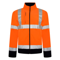 Hi-Vis-Viz-Visibility-Two-Tone-Zipped-Zip-Softshell-Light-Weight-Fleece-Zip-Jacket-5