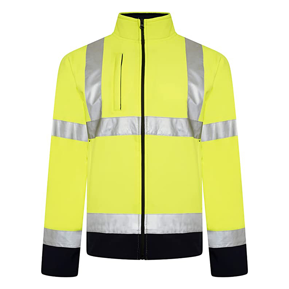 Hi-Vis-Viz-Visibility-Two-Tone-Zipped-Zip-Softshell-Light-Weight-Fleece-Zip-Jacket-6