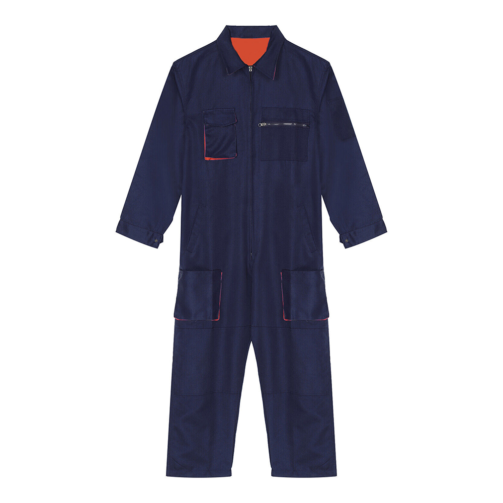 Mens-Mechanic-Uniforms-Long-Sleeve-Zip-Up-Coverall-Stain-Wrinkle-Resistant-Work-Jumpsuit-4