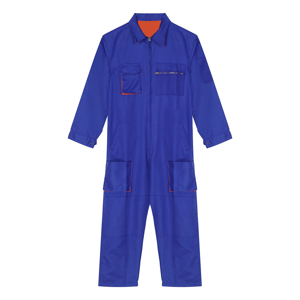 Mens-Mechanic-Uniforms-Long-Sleeve-Zip-Up-Coverall-Stain-Wrinkle-Resistant-Work-Jumpsuit-6