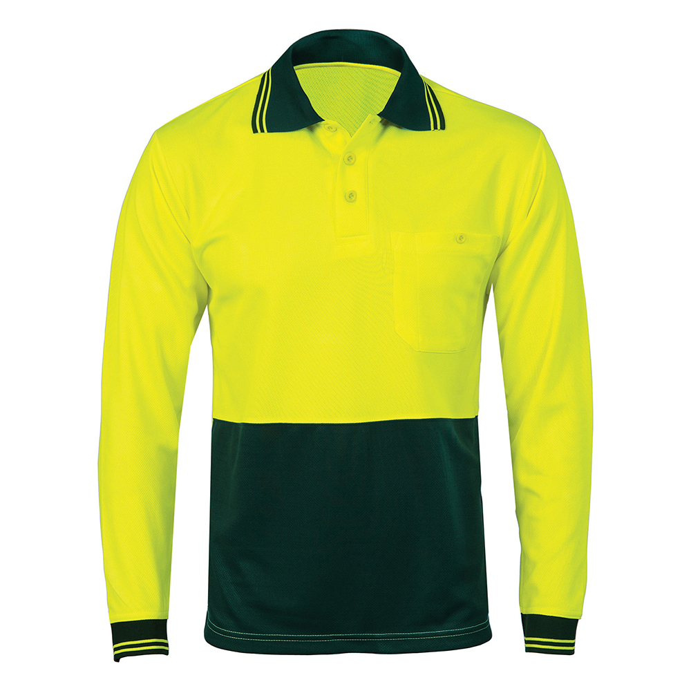 HiVis-Two-Tone-Cool-Breathe-Polo-Shirt-LongSleeve-1