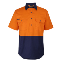 Hi-Vis-Close-Front-SS-150G-Work-Shirt-5