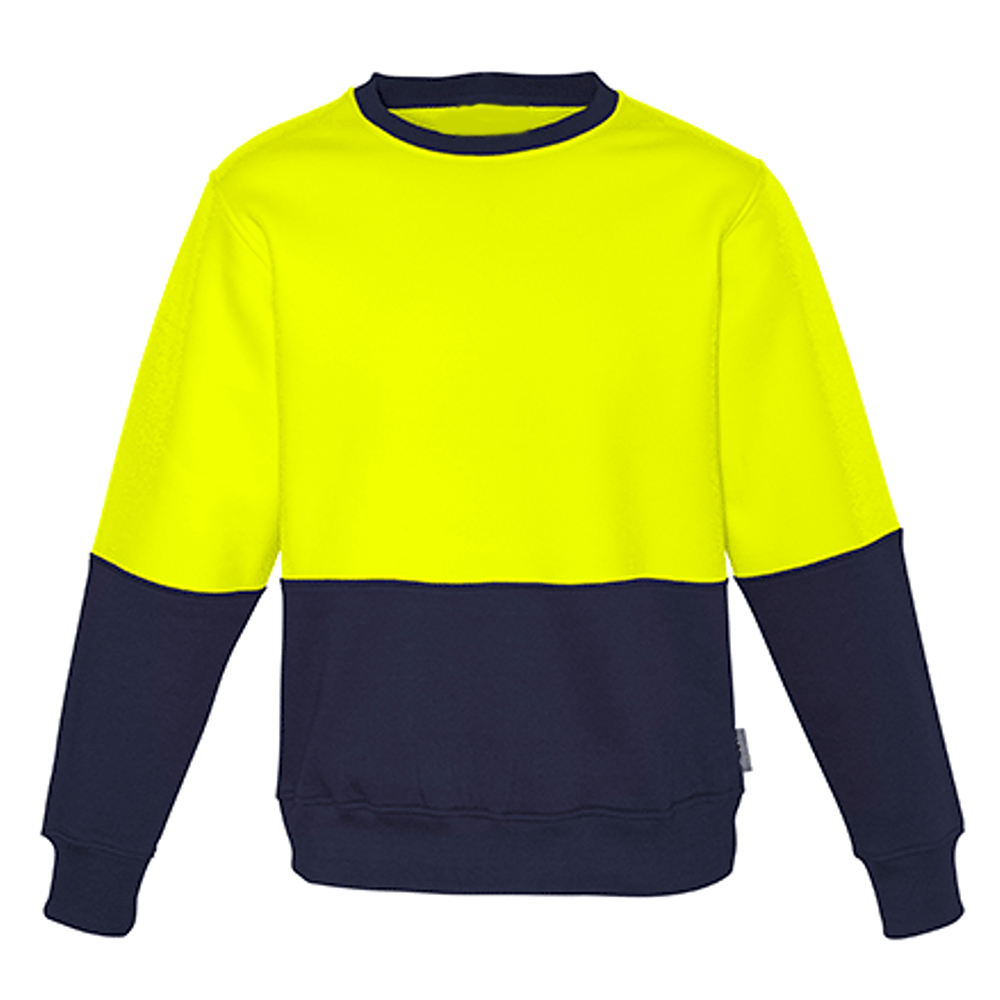 Hi-Vis-Crew-Sweatshirt-Worker-fleece-1