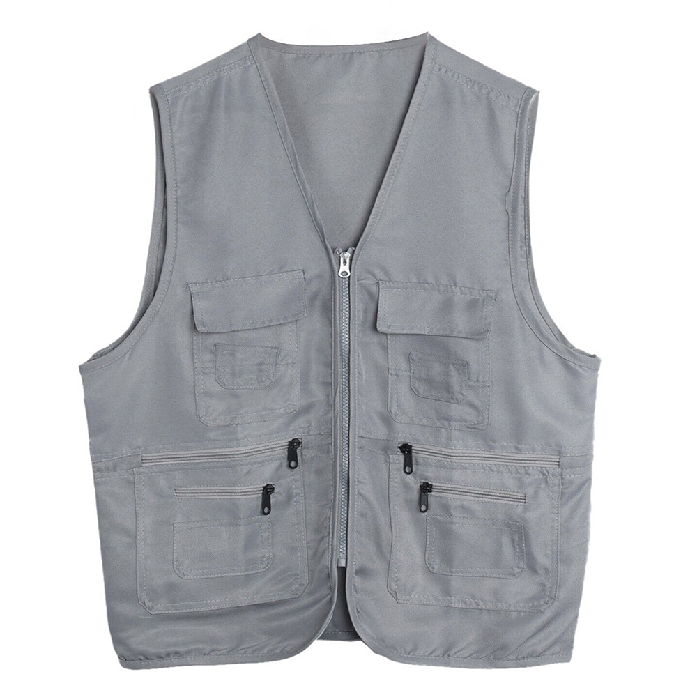 Outdoor-Casual-Fishing-Multi-Pockets-V-Neck-Cargo-Mens-Poly-Cotton-Work-Vest-4