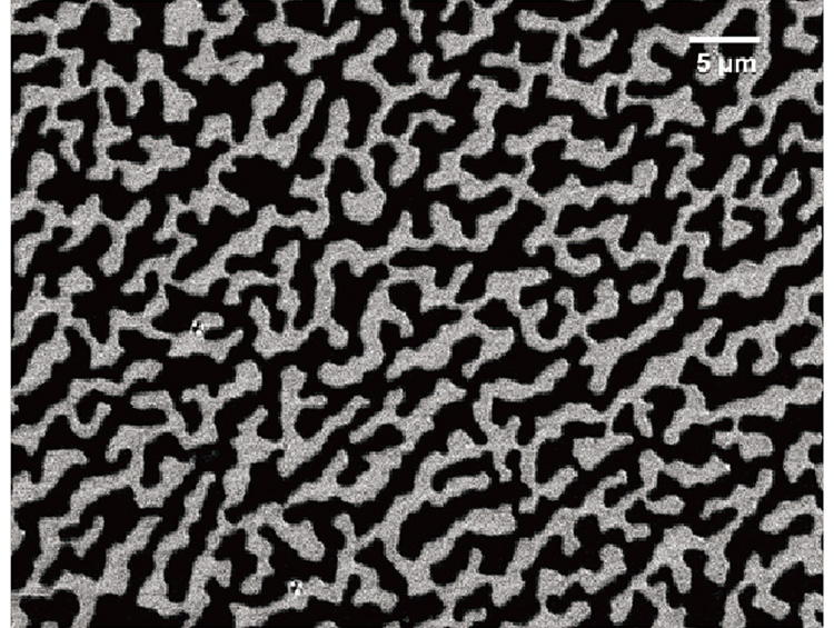 CoFeB(1.3nm)/W(0.2)/CoFeB(0.5) Labyrinth domains in thin films