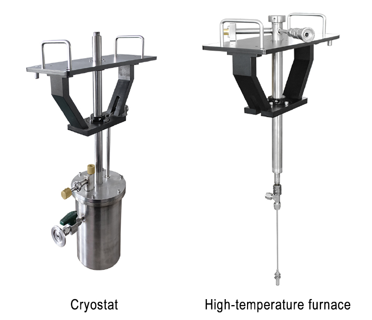 cryostat and high-temperature furnace of VSM