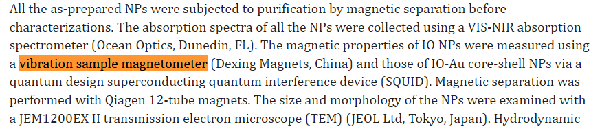The Application of Vibration Sample Magnetometer in Size- and Shape-Controlled Synthesis and Properties of Magnetic-Plasmonic Core-Shell Nanoparticles