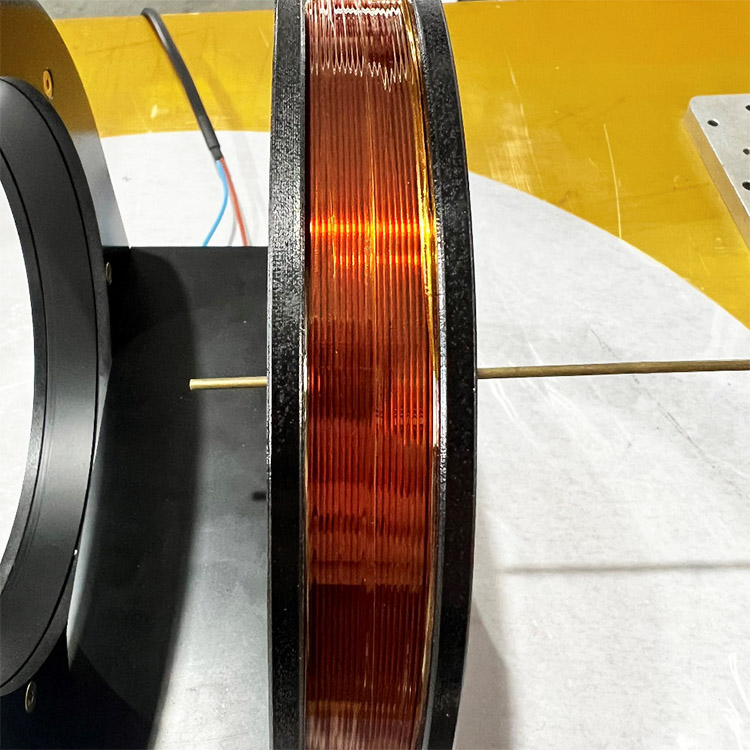 coil close-up of DXHC8-50 Uni-directional Helmholtz coil