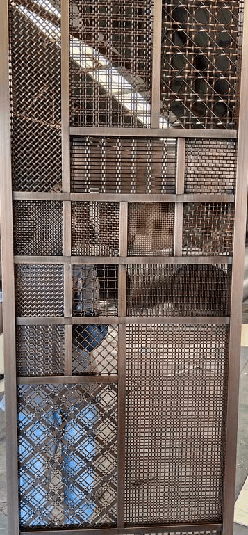 embossed metal mesh screen