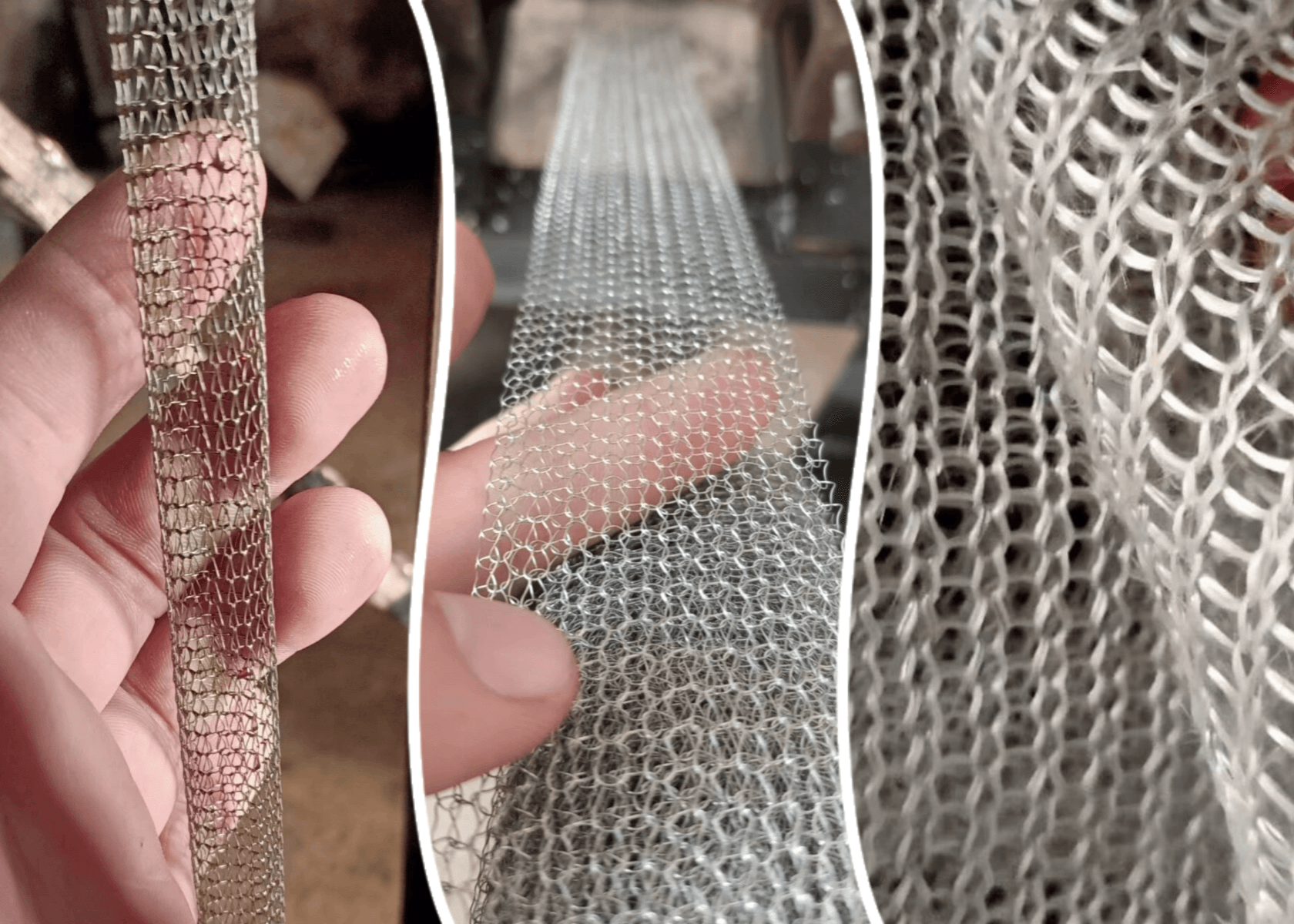 Vapor liquid filter screen/knitted wire mesh/knit netting