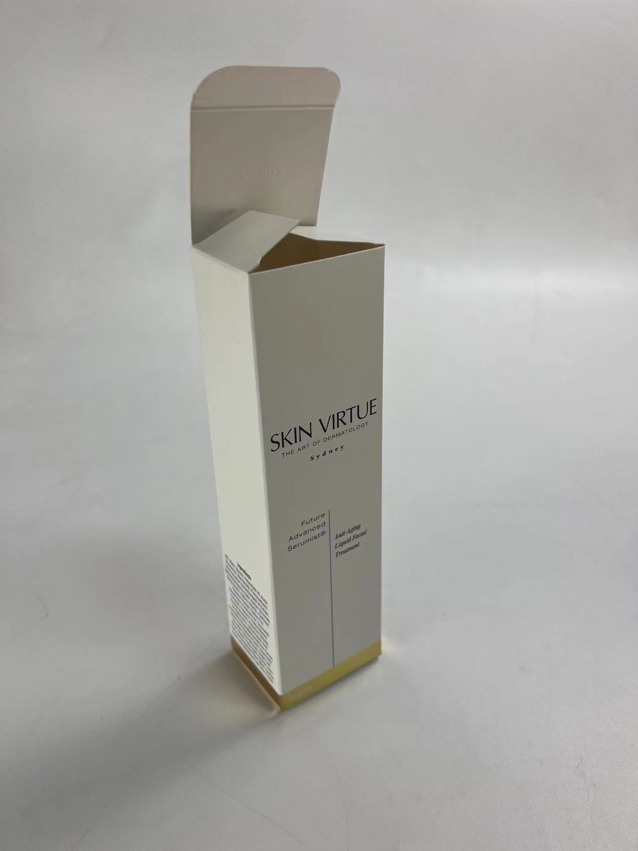 CustomFoldingCosmeticPackagingWhiteCardPaperSlideOpenBox-2