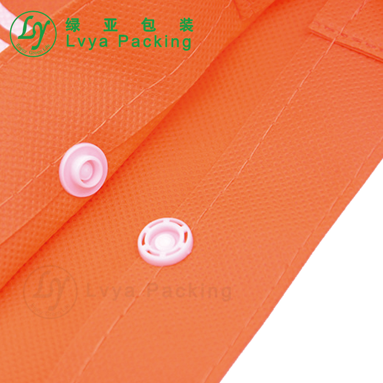 CustomCarryFabricBagNonWovenToteBagReusableShoppingBagsWithbutton-5