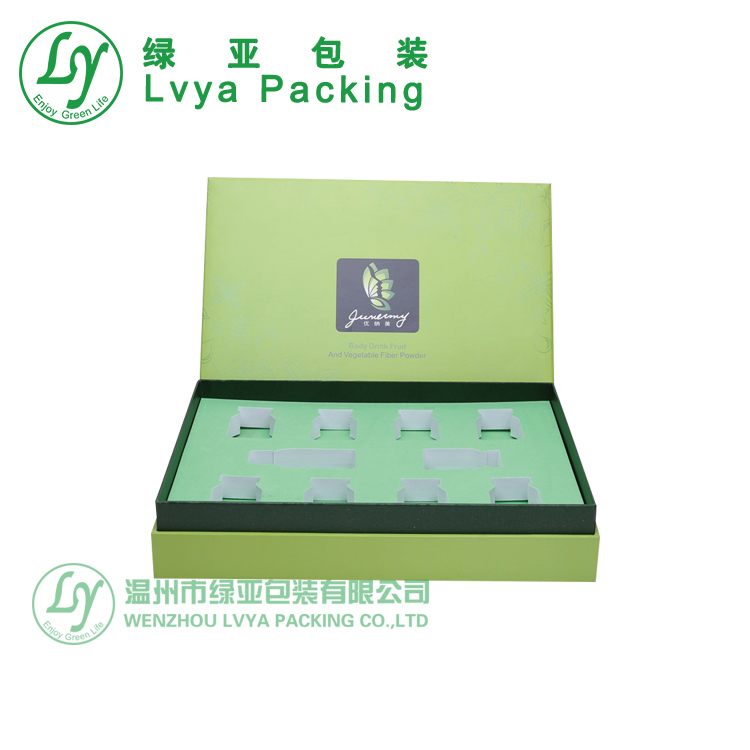 CustomLogoFlapLidMagneticClosingCosmeticGiftSetPackagingBoxWithEVA-3