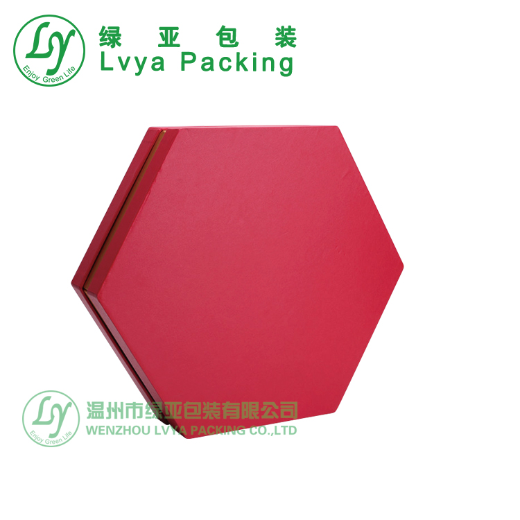 Customlogogiftboxpackagingspeciallyshapedhexagonalgiftrigidpaperbox-2