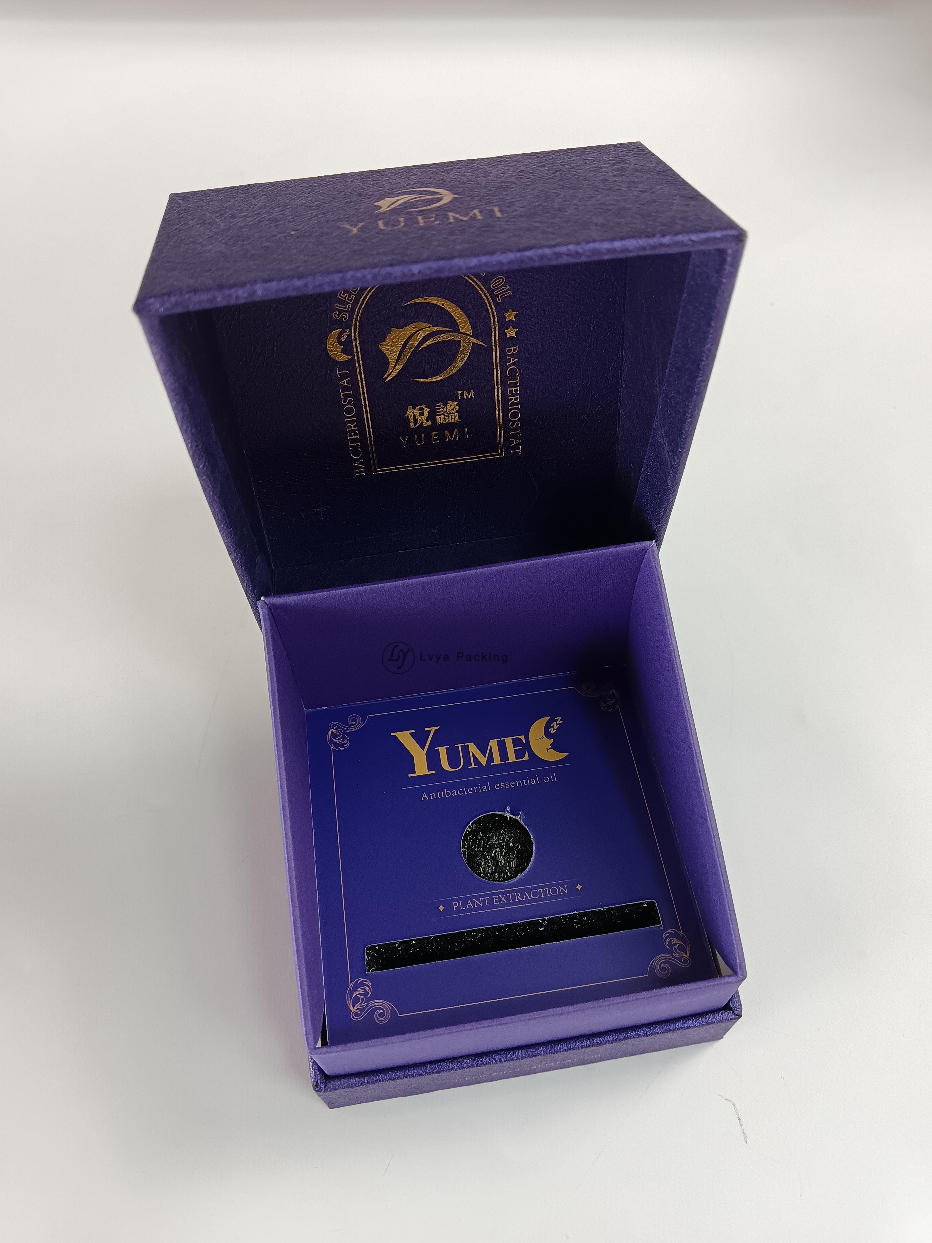 Custompurplerigidflipopenpremiumluxurygoldstampingpackageboxeswithinsert-3