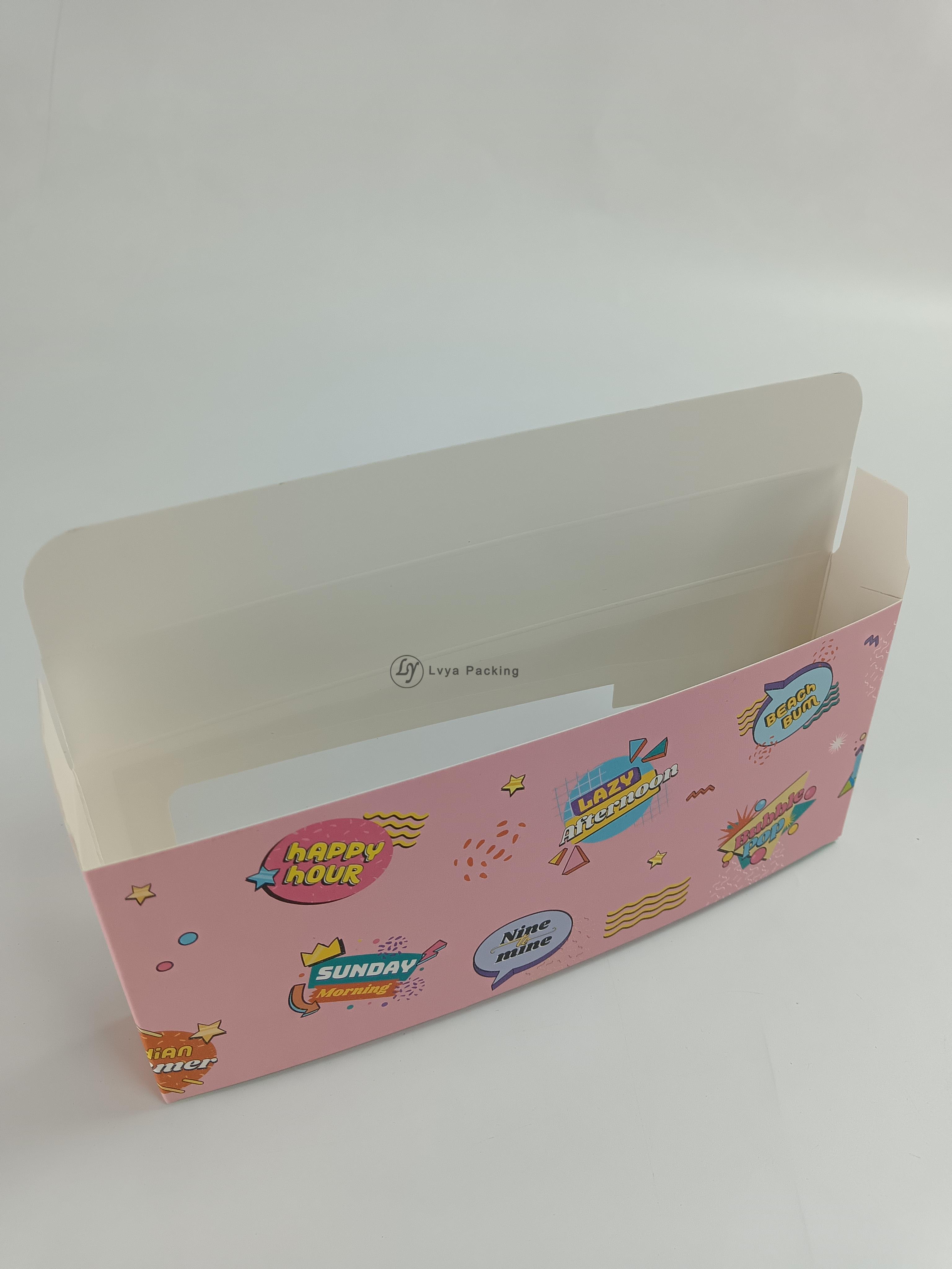 CustomFoldingSnackPackingWhiteCardPaperBoxWithPVCWindow-1