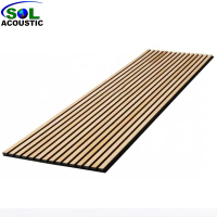 SOLACOUSTICbuildingmaterialinteriorWallCeilingDecorationFlutedWoodSlatBoardPanels-505