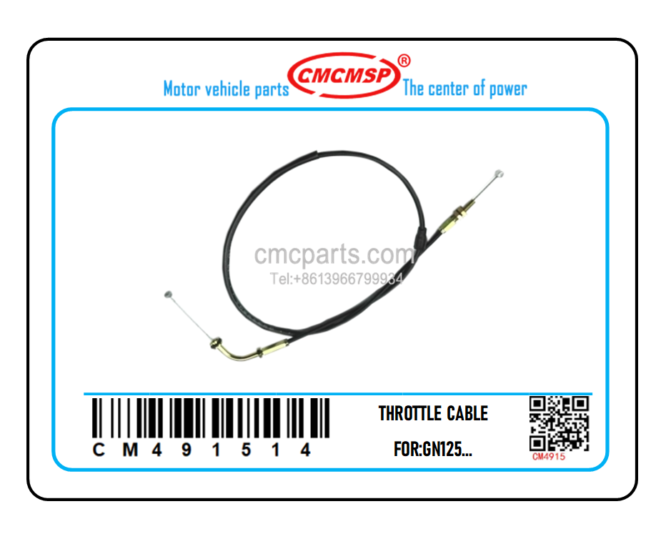 CM491514,THROTTLE CABLE,GN125FEIXI CENTER MOTOR
