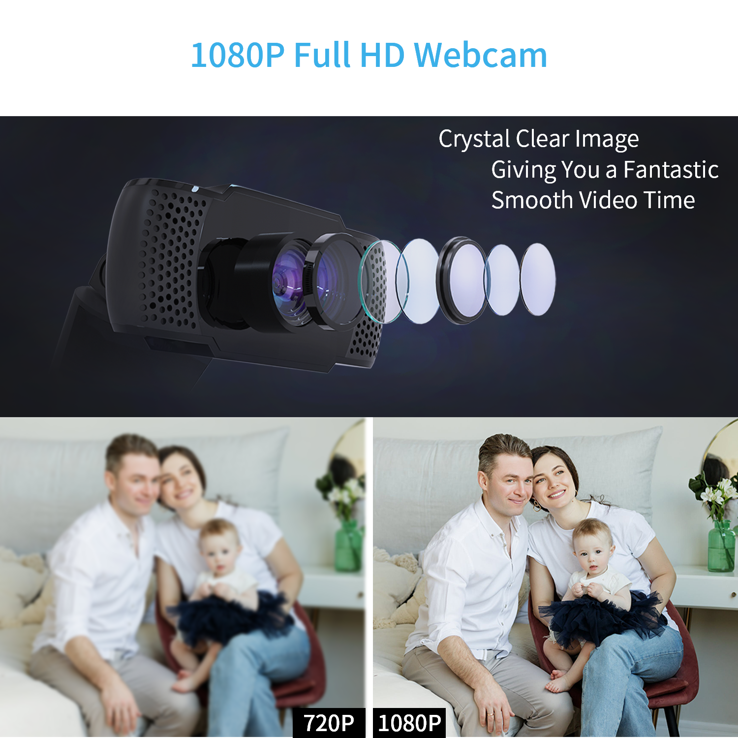 1080P Webcam with Microphone, Wansview USB 2.0 Desktop Laptop Computer Web  Camera with Auto Light Correction, Plug and Play, for Windows Mac OS, for  Video Streaming, Conference, Gaming, Online Classes 