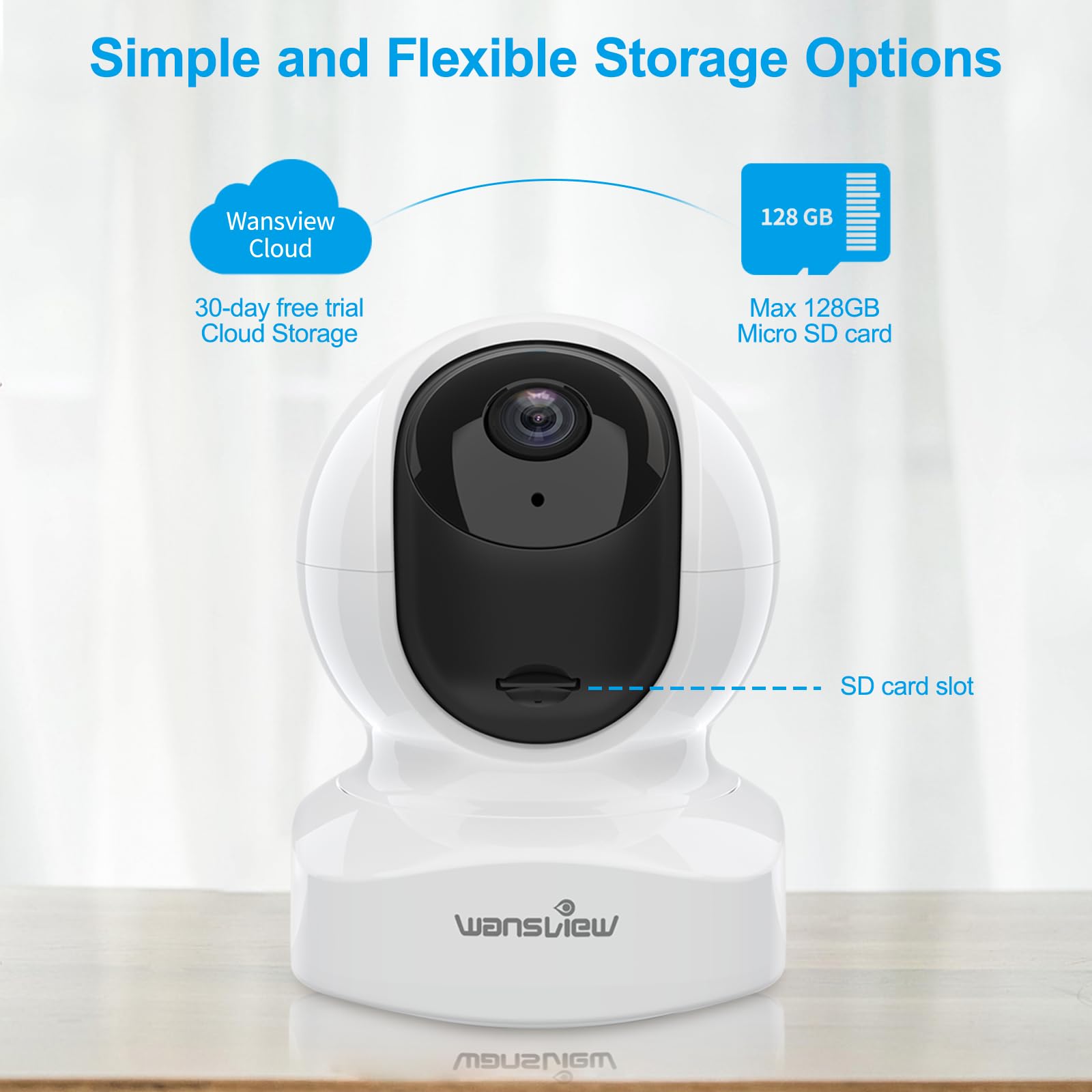 Wansview 2K Security Cameras Wireless Outdoor-2.4G WiFi Home Security  Cameras via Remote Control with Phone APP for 360º View, Color Night  Vision, 24/7 SD Card Storage, Works with Alexa/Google Home - Yahoo