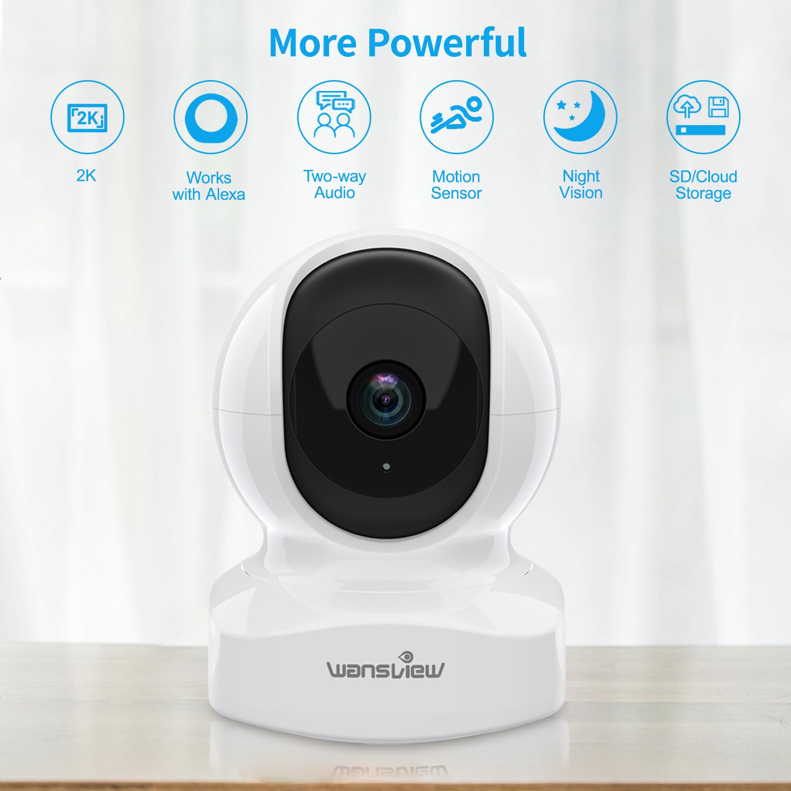 WANSVIEW Q5 1080P WIRELESS SECURITY CAMERA CLOUD IP BABY Monitor