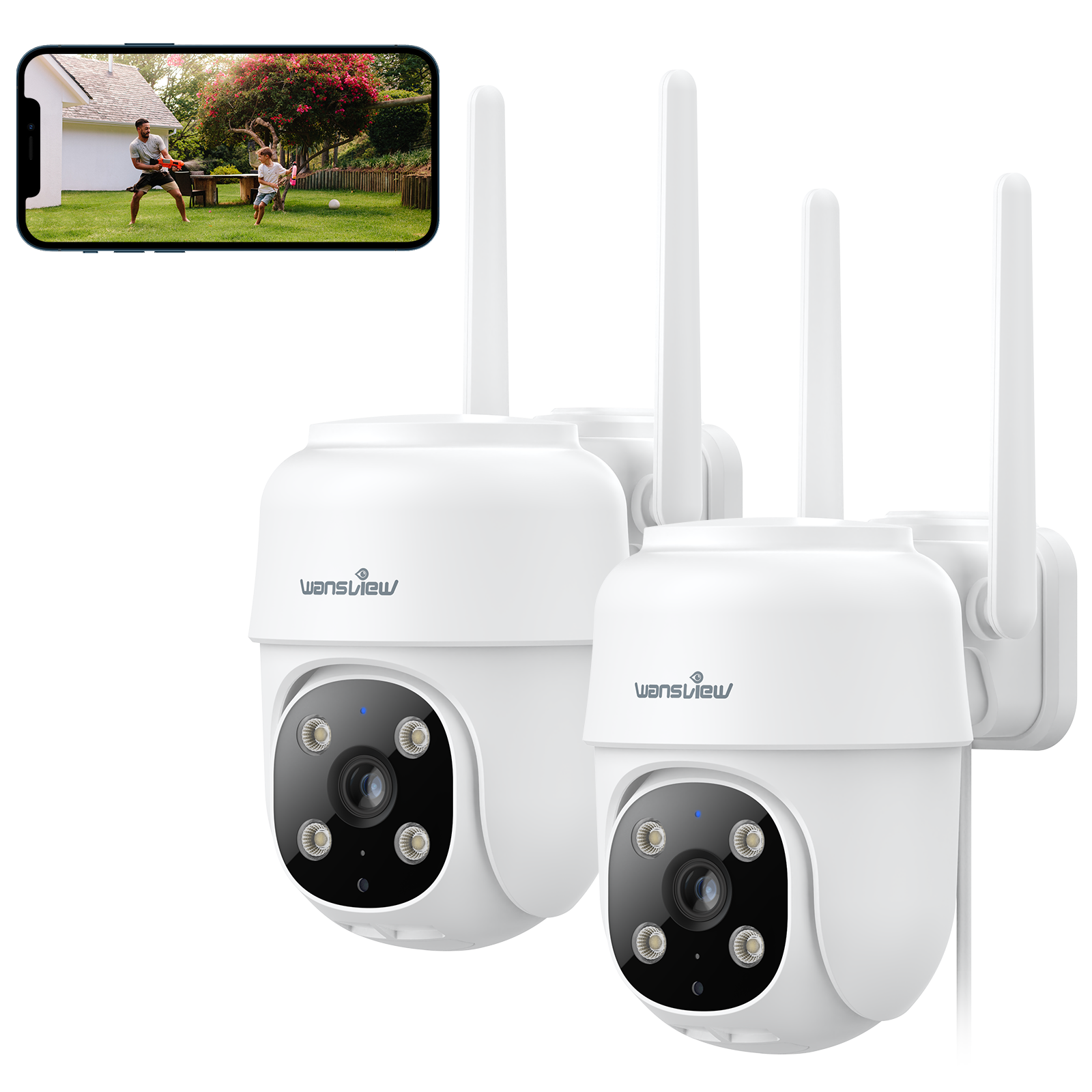  wansview Outdoor Security Camera, 1080P Wireless WiFi