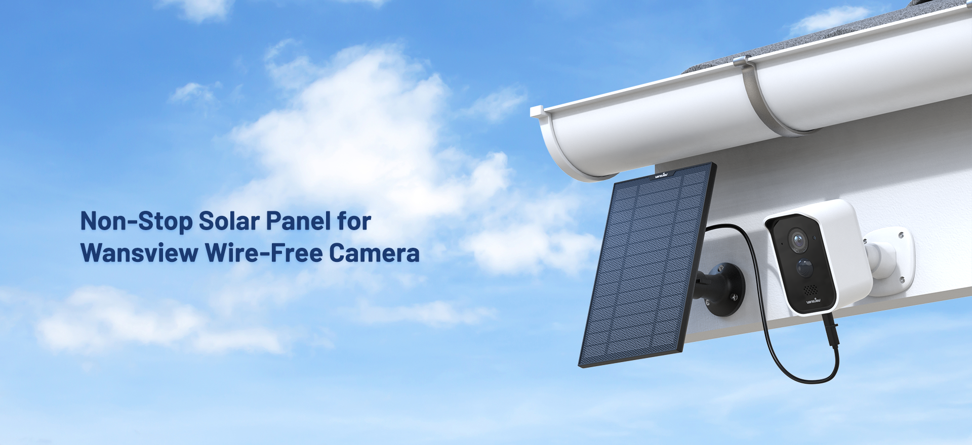 wansview 2K Camera Surveillance WiFi Exterieure sans Fil Batterie