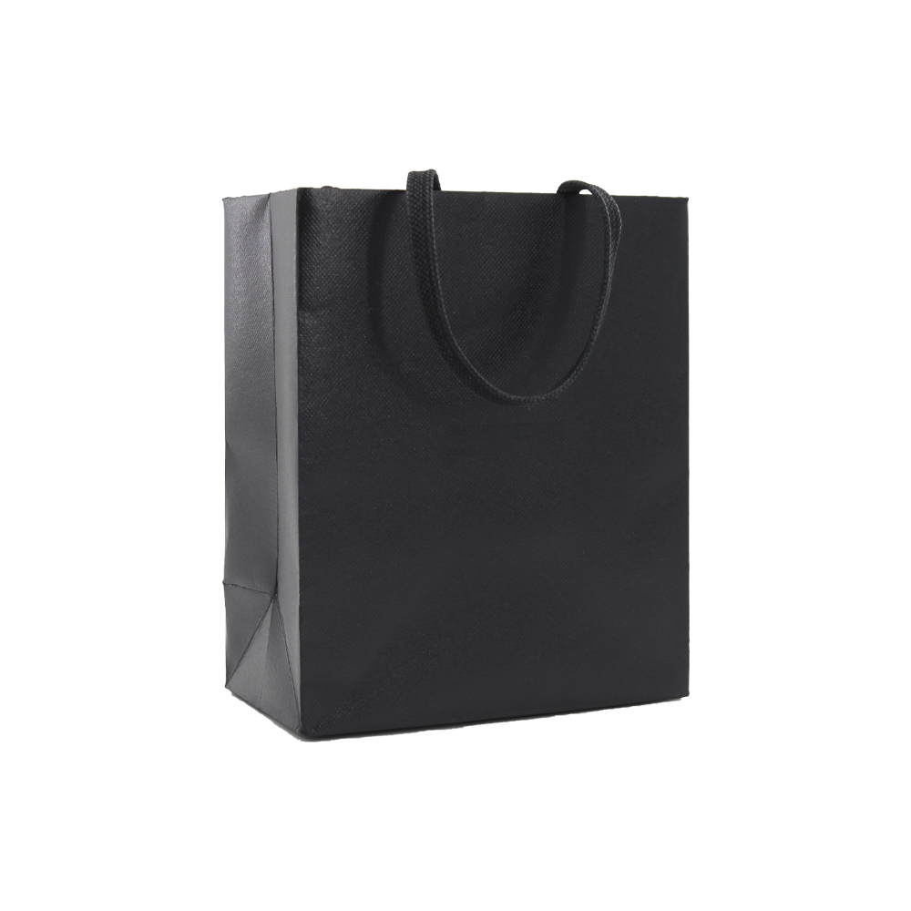 Texture black color luxury shopping bag
