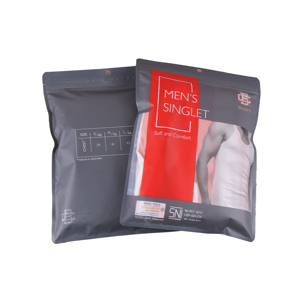 Composite bags for clothing packaging