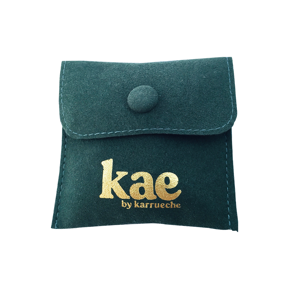 Luxury pouch with hot stamping logo