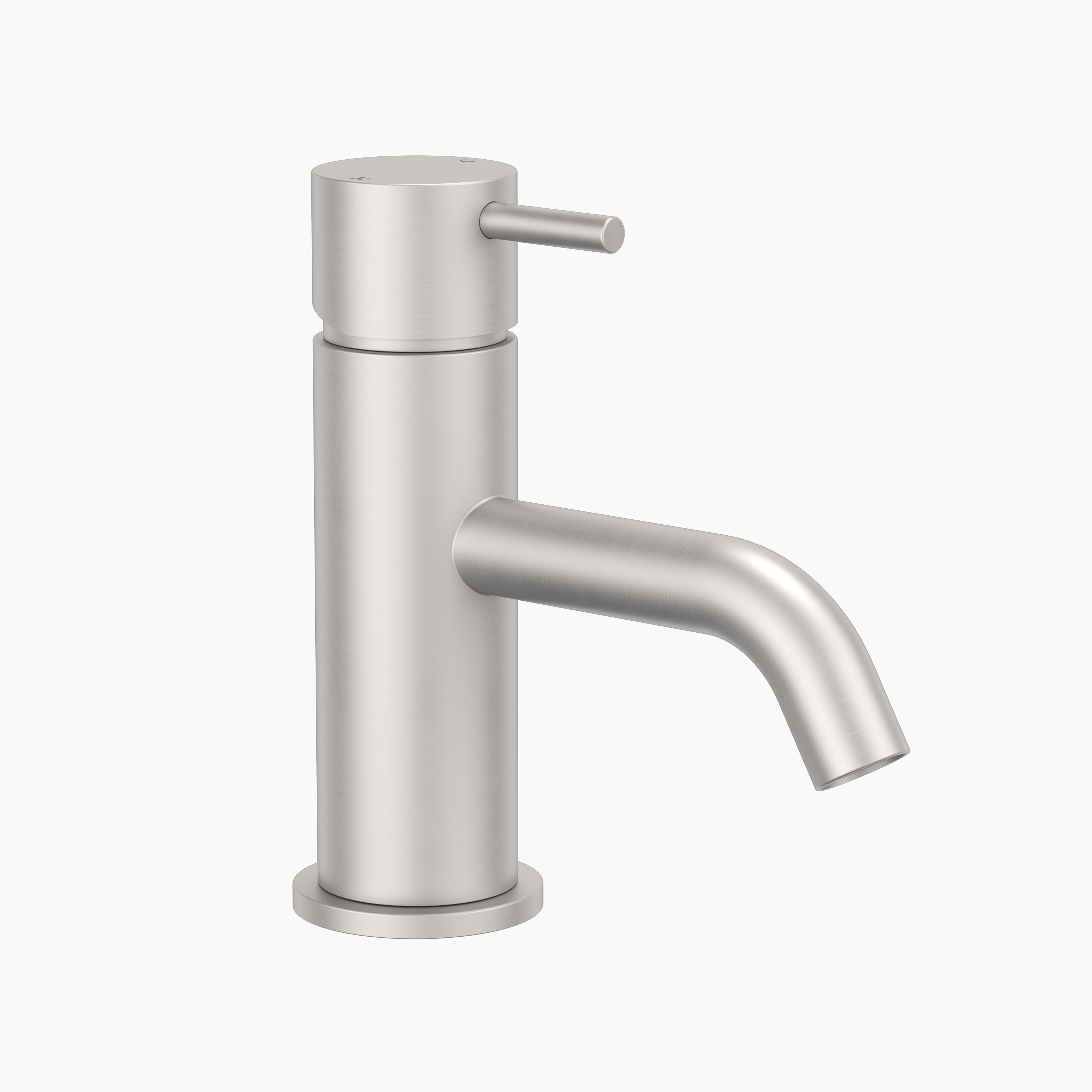 57653_CL10001.BN5A_Round_Pin_Basin_Mixer_Brushed_Nickel_GreyBG