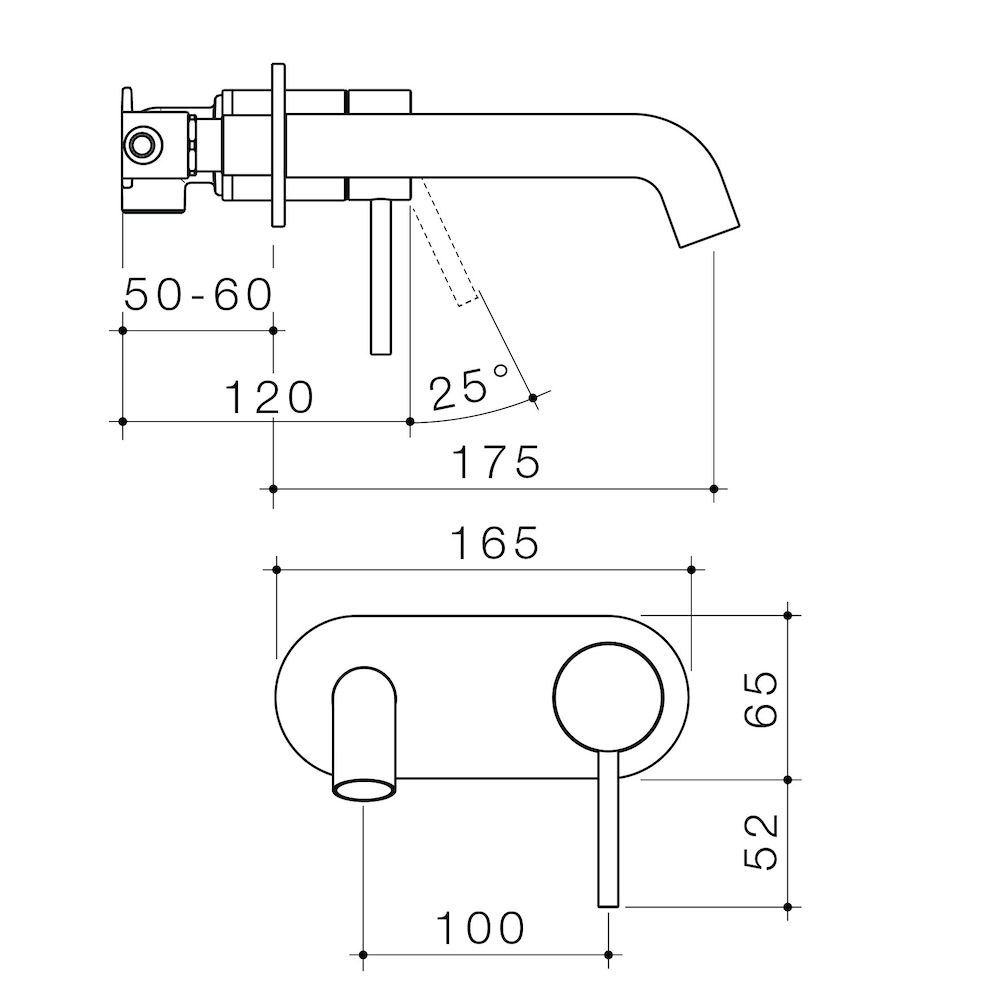 52922_96345C6A-96345B6A-96345BB6A-96345GM6A-96345BN6A-Liano_II_175mm_Wall_Basin_Bath_Mixer_Round_Cover_Plate