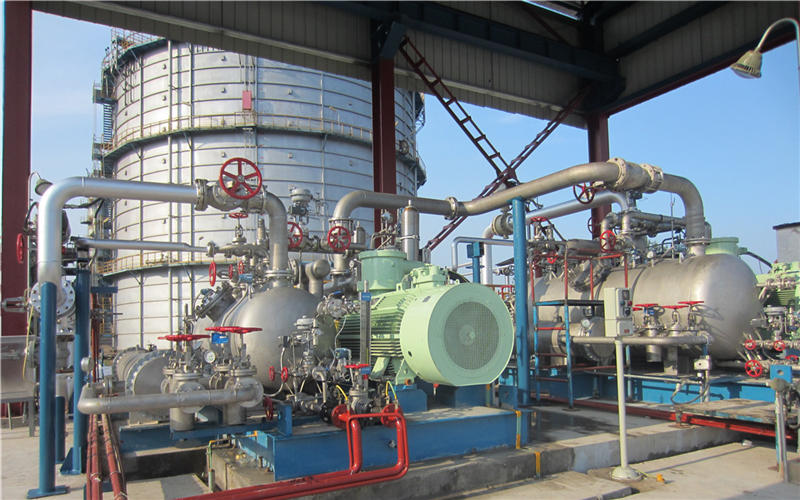 Site of Flare Gas Recovery system in China (Tandem vacuum package).