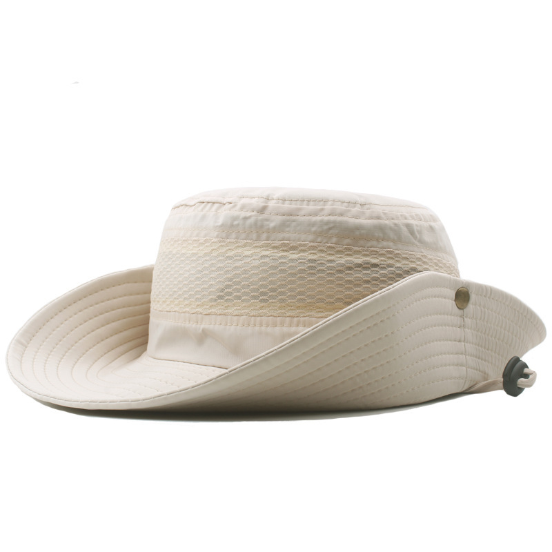 OutdoorFishingHatWide-BrimmedSunHatforMenWomenHikingBeachHat-10014